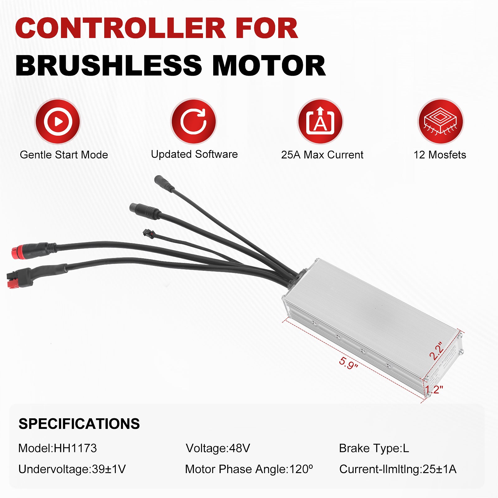 BAFANG G062 G0900 48V 750W Rear/Front Hub Motor Controller