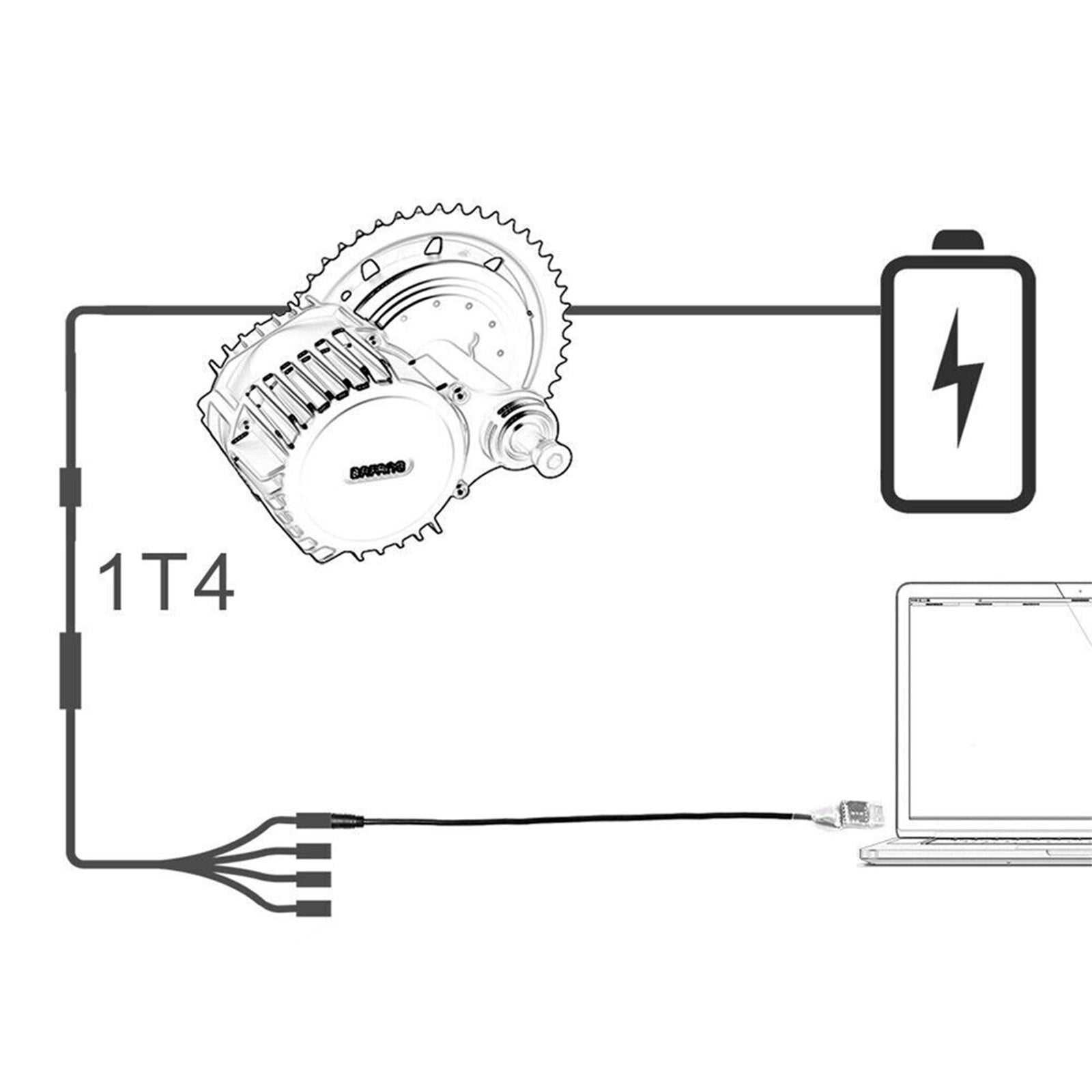 Electric Bike USB Programming Cable Bafang Mid-drive Kit