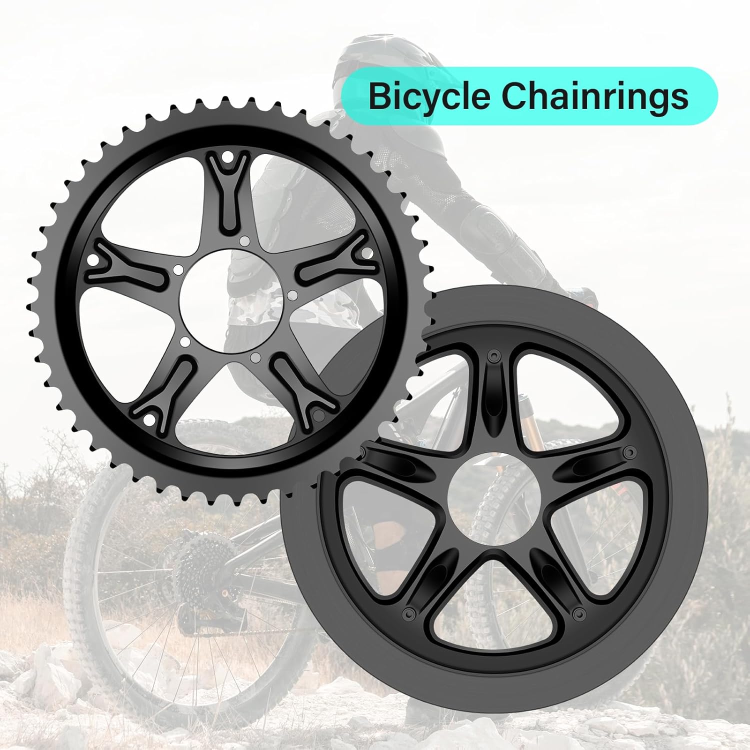 BAFANG Original 44T Chain ring with Plastic Cover